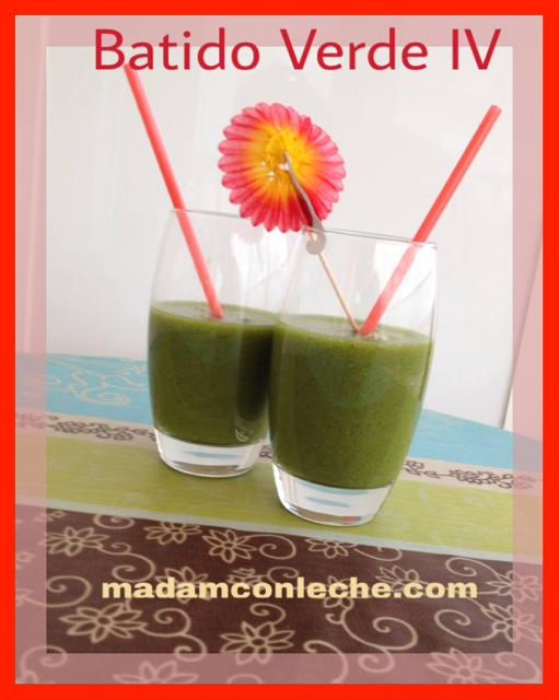 batido verde, alimentación sana