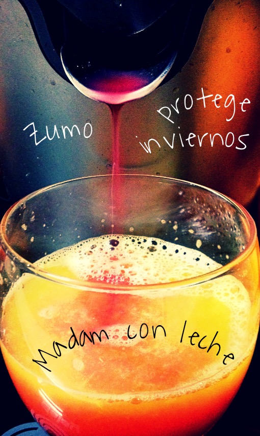 zumo protege invierno, zumo granada y naranja